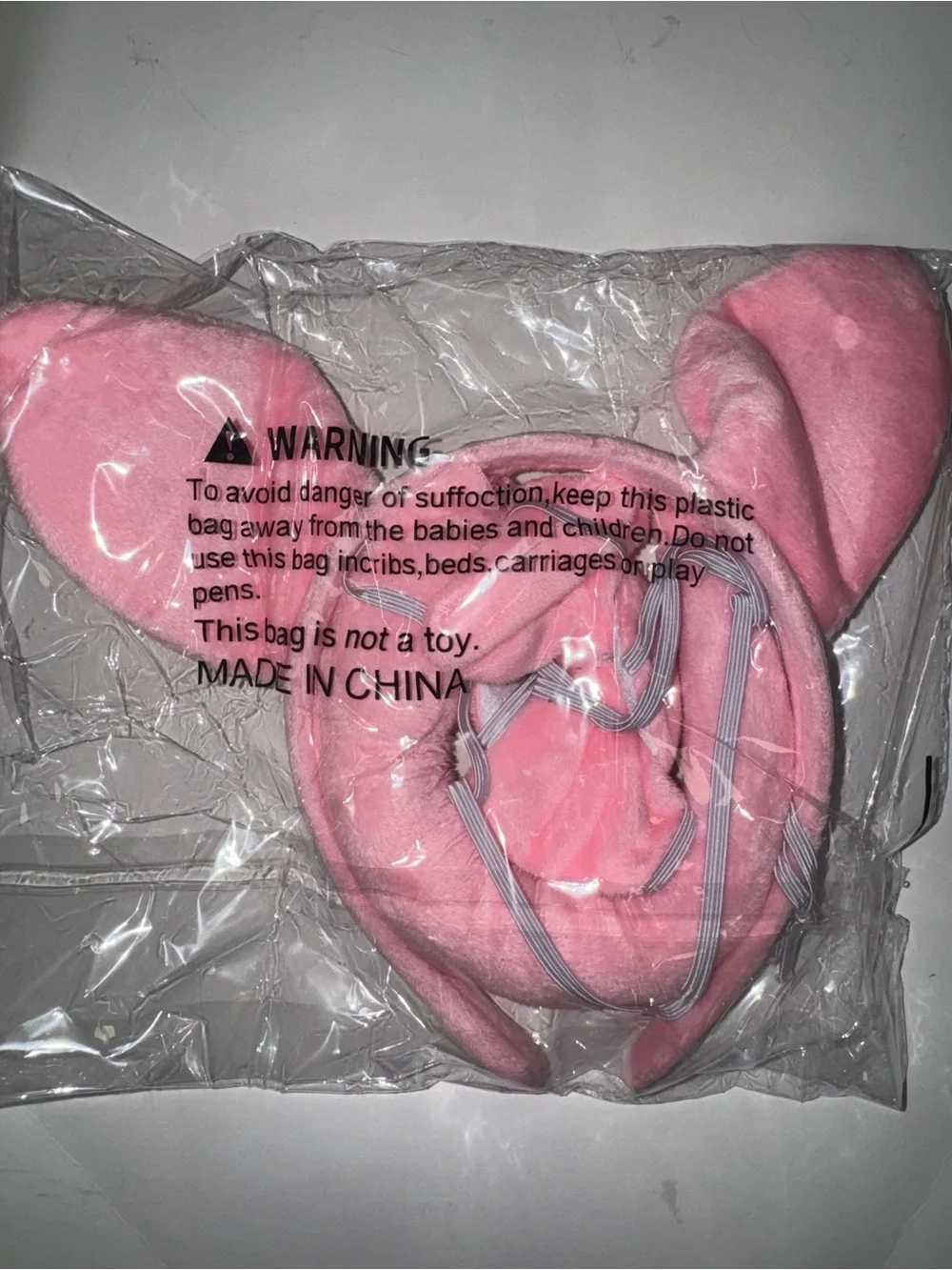 Pink Plush Pig Costume Set